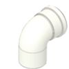 Tecnogas 51003 - Coude 90 M/F diam. Aluminium 80 mm