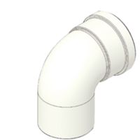 Tecnogas 51003 - Coude 90 M/F diam. Aluminium 80 mm