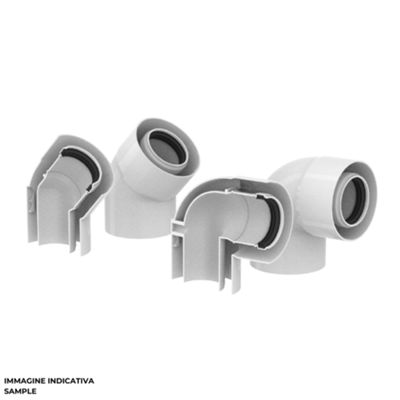 Tecnogas COPVCCR0045 - coude 45 diam. 60/100