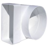 Tecnosystemi 11161387 - réducteur rond-rectangulaire diam. 100 RTR