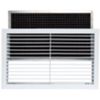 Tecnosystemi WBF11161555 - rejilla de entrada de aire en aluminio + filtro extraíble