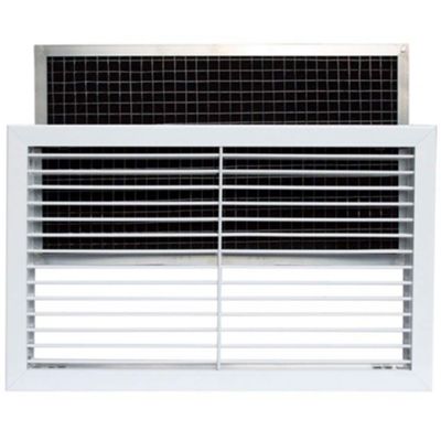 Tecnosystemi WBF11161555 - Grille d'admission en aluminium + filtre amovible
