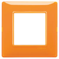 Plana - placa de tecnopolímero 2 plazas reflex naranja