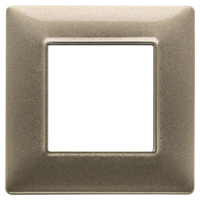 Vimar 14642.70 - Plate 2M metal metallized bronze