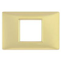 Vimar 14652.24 - Plate 2centrM techn. polished gold
