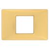 Plana - technopolymer plate with 2 matt gold central places