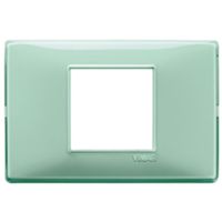 Plana - technopolymer plate with 2 central reflex places, mint