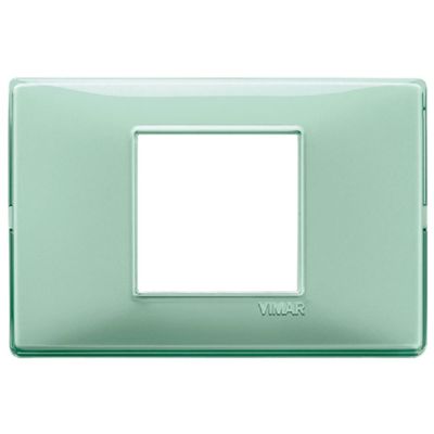 Plana - placa de tecnopolímero con 2 lugares reflejos centrales, nueva
