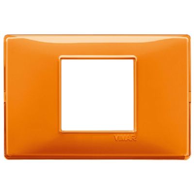 Plana - technopolymer plate with 2 orange reflex central places