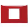 Plana - technopolymer plate with 2 ruby ​​reflex central places
