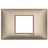 Plana - placca in metallo 2 posti centrali bronzo metallizzato
