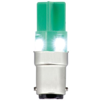 Sirena 40944 - Lámpara led verde Ba15d 24V