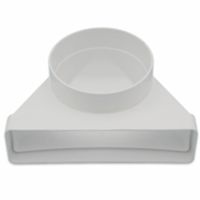 Tecnogas 12635 - AIR FLOW elbow 55x220 mm x diam. 125mm