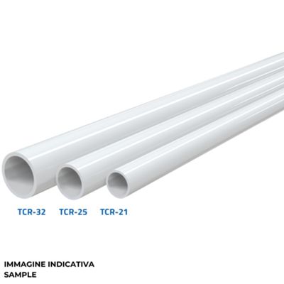 Tecnosystemi 11126324 - TCR 21 white condensate drain pipe