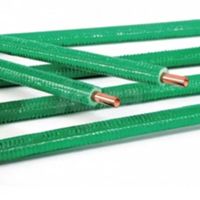 Ottocool 09.10.12-V - Tubo de cobre aislado de 9 mm verde 12 x 1 mm