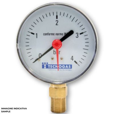 Tecnogas 6969 - Manómetro radial 3/8 0-4 bar