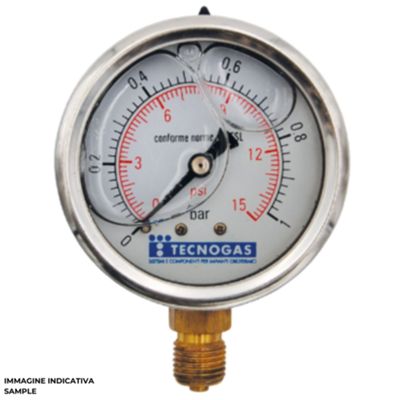 Tecnogas 6952 - radial pressure gauge 1/4 0-6 bar
