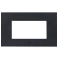 Series 44 - Smart Easy plate in technopolymer 3 places grey Tekla