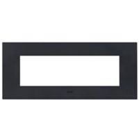 Serie 44 - placca Smart Easy in tecnopolimero 7 posti grigio Tekla
