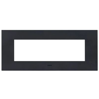 Serie 44 - Placa Smart Easy en tecnopolímero 7 plazas gris Tekla
