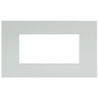Serie 44 - placca Smart Easy in tecnopolimero 4 posti bianco