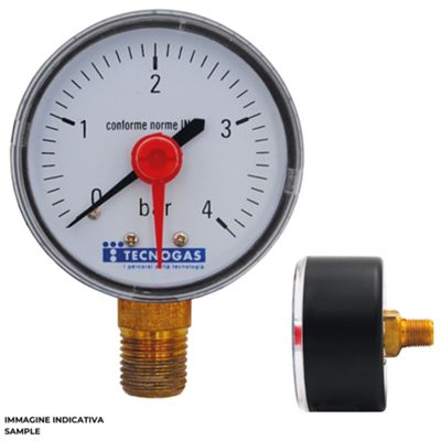 Tecnogas R01596 - manometro posteriore 1/4 0-4 bar