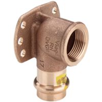 Viega 346690 - 90° elbow with flange Profipress GF/F diam. 18x1/2