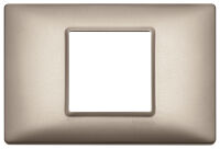 Plana - 2 central place pearl nickel metal plate