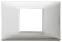 Vimar 14652.81 - Plate 2centrM brushed aluminium
