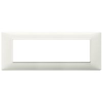 Plana - 7-place ivory technopolymer plate