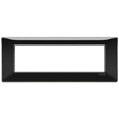 Plana - black 7-place technopolymer plate