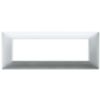 Plana - 7-place matt silver technopolymer plate