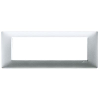 Plana - 7-place matt silver technopolymer plate