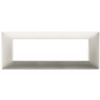Plana - 7-place technopolymer plate in matt nickel