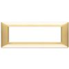 Plana - Placa de tecnopolímero dorado brillante de 7 posiciones