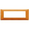 Plana - placa de tecnopolímero 7 plazas reflex naranja