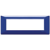 Plana - placca in tecnopolimero 7 posti reflex zaffiro