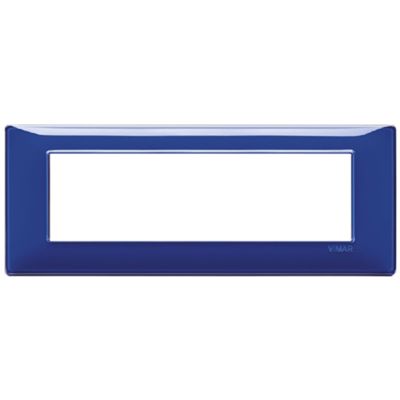 Plana - placca in tecnopolimero 7 posti reflex zaffiro