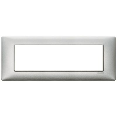 Plana - placca in metallo 7 posti argento metallizzato