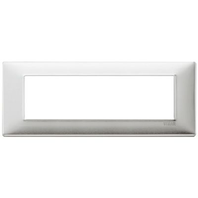 Plana - Placa metálica de aluminio cepillado de 7 plazas