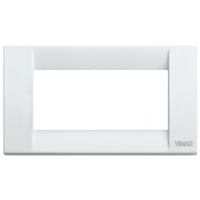 Idea - Classic white 4-place metal plate