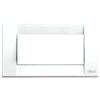Idea - Classic white 4-place metal plate