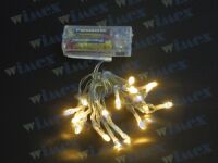 BatteryLED - Milleluci de Noël 20 LEDs à piles blanc chaud pour l'intérieur