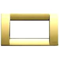 Classica plate 4M metal polished gold