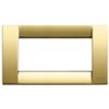 Idea - placca Classica in metallo 4 posti oro lucido