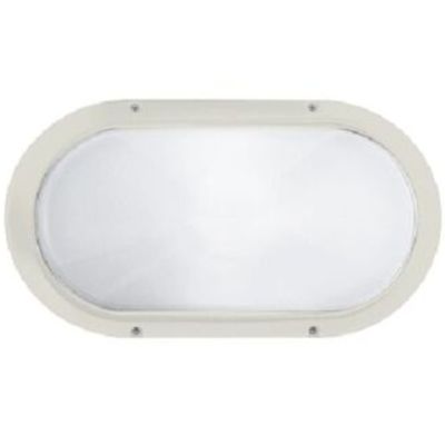 Prisma 001700 - plafoniera SUPERDELTA OVALE E27 60W bianco