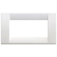 Idea - Classic bright white 4-place technopolymer plate