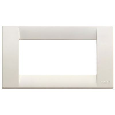 Idea - Classic white 4-place technopolymer plate idea