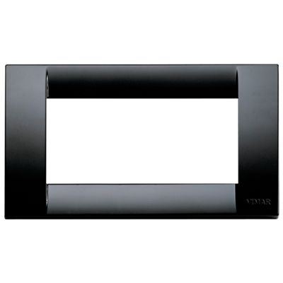 Idea - Classic black 4-place technopolymer plate