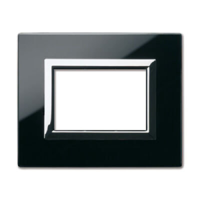 Series 44 - Vera 44 plate in absolute black 3-place glass